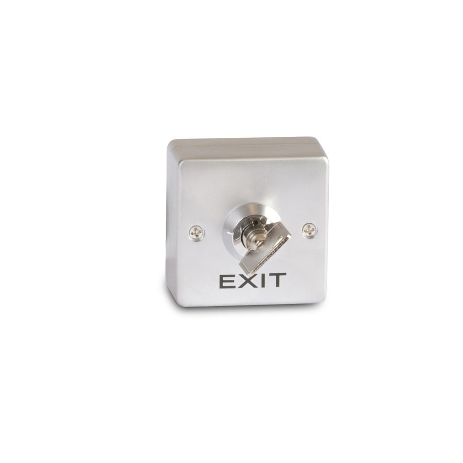 BT10 Exit Button With Key Slim Type - Surface Mounted